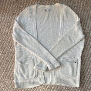 Hollister White Cardigan